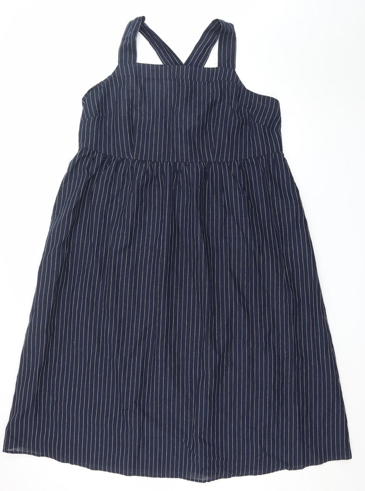 Marks and Spencer Women’s Blue Striped Sleeveless A-Line Dress Size 20