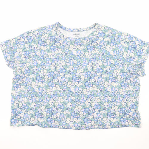Old Navy Women’s Multicoloured Floral Relaxed Fit T-Shirt XXL