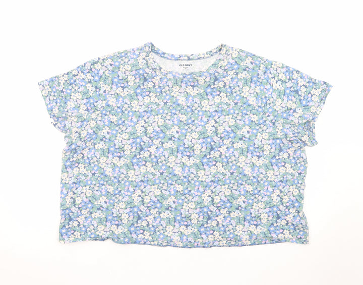 Old Navy Women’s Multicoloured Floral Relaxed Fit T-Shirt XXL