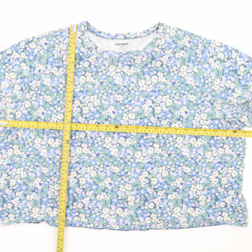Old Navy Women’s Multicoloured Floral Relaxed Fit T-Shirt XXL