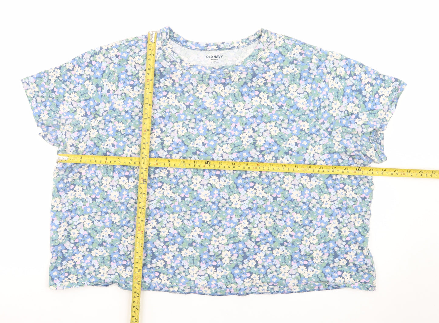 Old Navy Women’s Multicoloured Floral Relaxed Fit T-Shirt XXL
