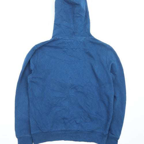 Tommy Hilfiger Men's Blue Pullover Logo Hoodie Size S