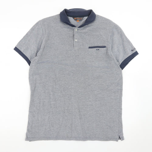 Ben Sherman Heritage Grey Men's L Polo Shirt Short Sleeve Cotton