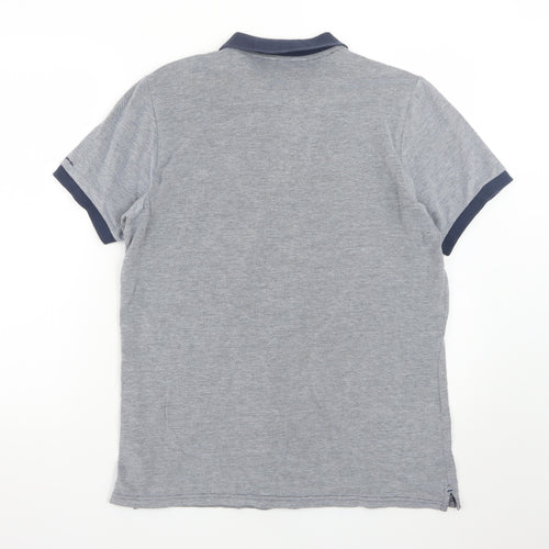 Ben Sherman Heritage Grey Men's L Polo Shirt Short Sleeve Cotton