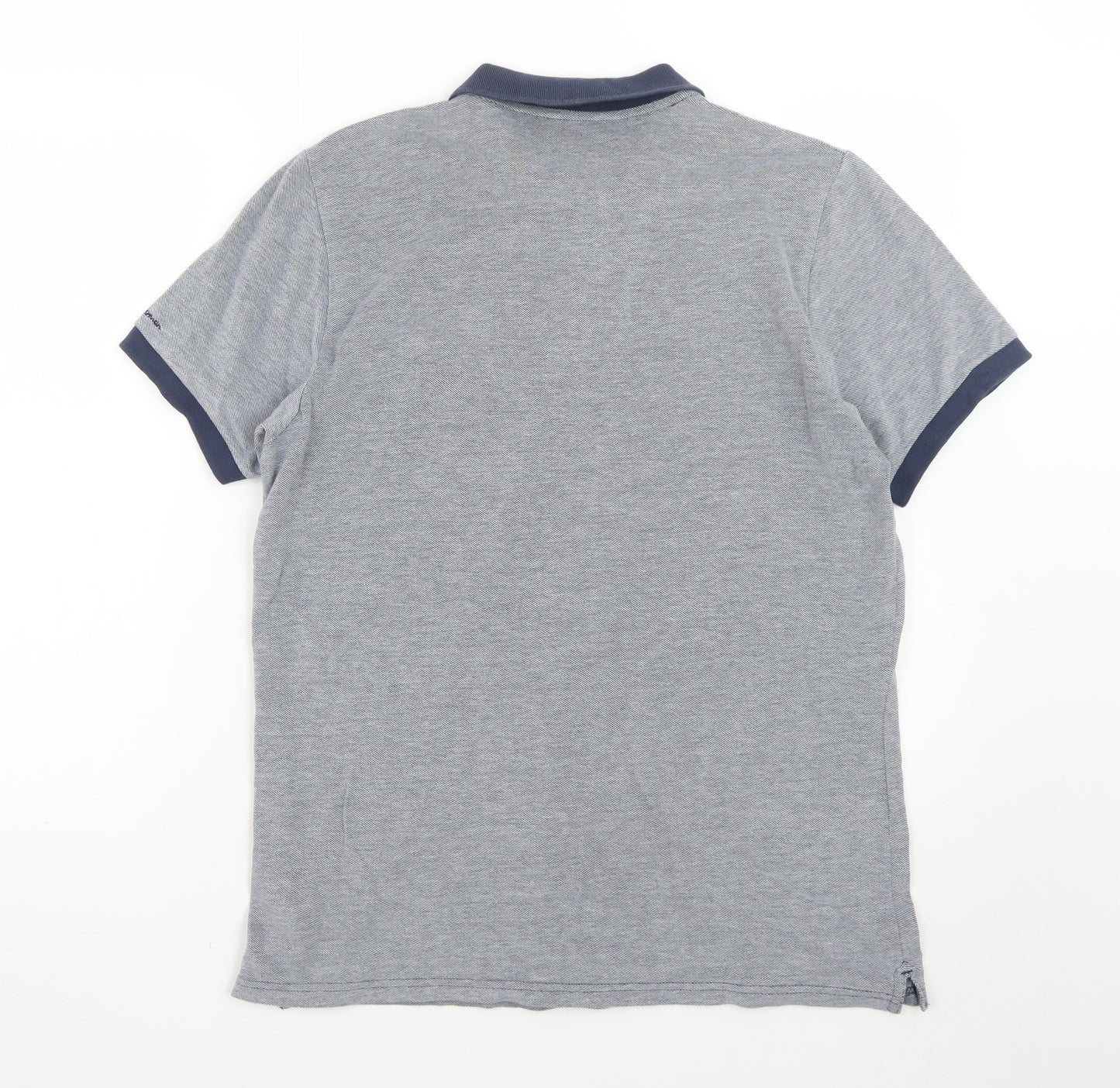 Ben Sherman Heritage Grey Men's L Polo Shirt Short Sleeve Cotton