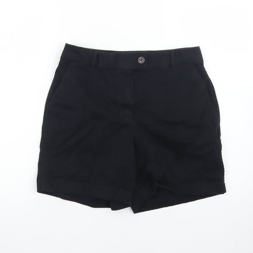 Marks and Spencer Women Black Size 12 Chino Shorts