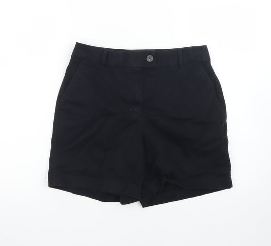 Marks and Spencer Women Black Size 12 Chino Shorts