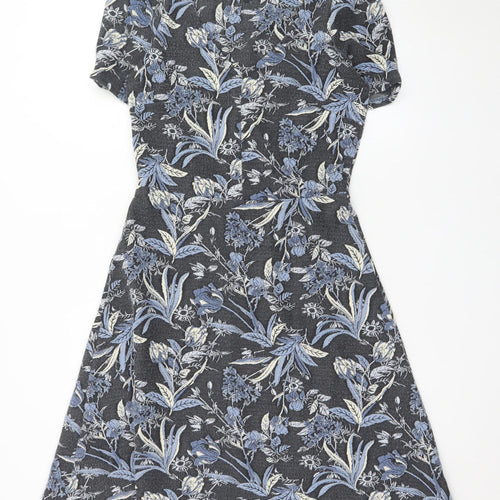 Next Women’s Multicoloured Floral A-Line Dress Size 10 Tall