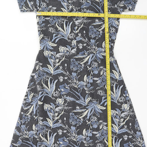Next Women’s Multicoloured Floral A-Line Dress Size 10 Tall
