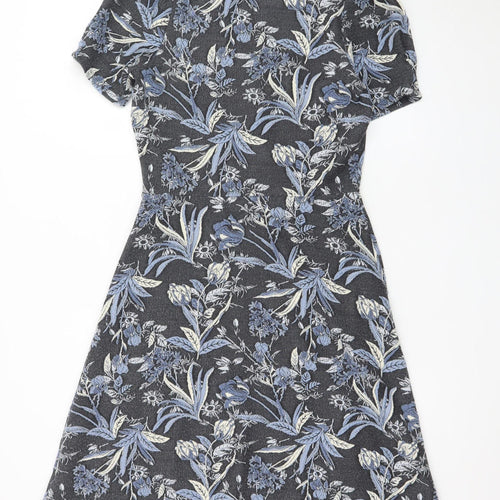 Next Women’s Multicoloured Floral A-Line Dress Size 10 Tall