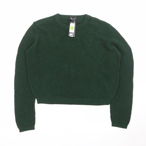 Marks and Spencer Women Green Size 12 Crew Neck Knit Jumper