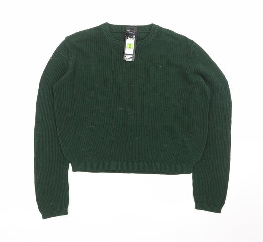Marks and Spencer Women Green Size 12 Crew Neck Knit Jumper