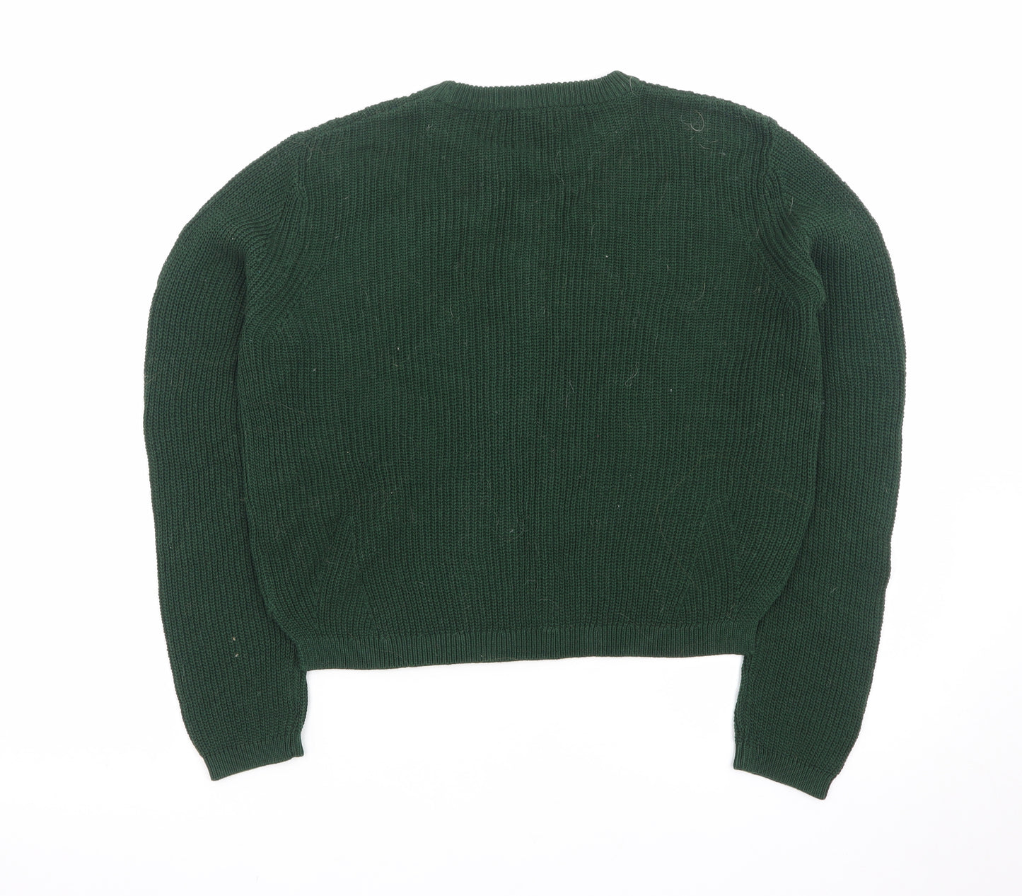 Marks and Spencer Women Green Size 12 Crew Neck Knit Jumper