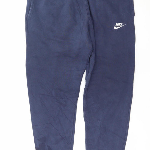 Nike Men's Blue Joggers Sweatpants Size M Elastic Waist Pockets