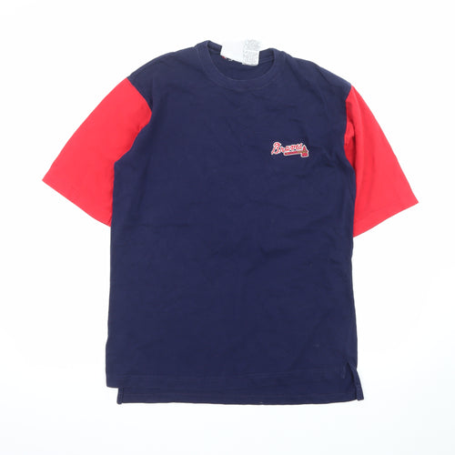 Iron Knights Athletics Men's Navy Red Braves T-Shirt Medium 1999 Cotton