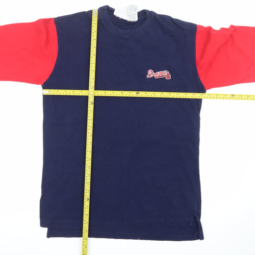 Iron Knights Athletics Men's Navy Red Braves T-Shirt Medium 1999 Cotton