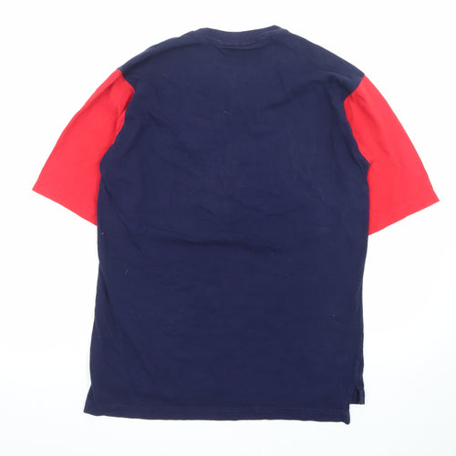 Iron Knights Athletics Men's Navy Red Braves T-Shirt Medium 1999 Cotton