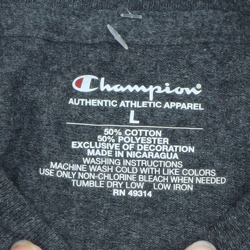 Champion Men's Grey Long Sleeve SD State Jackrabbits T-Shirt L