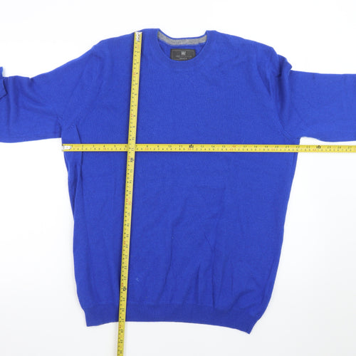 Marks and Spencer Women’s Blue Cashmere Crew Neck Jumper L