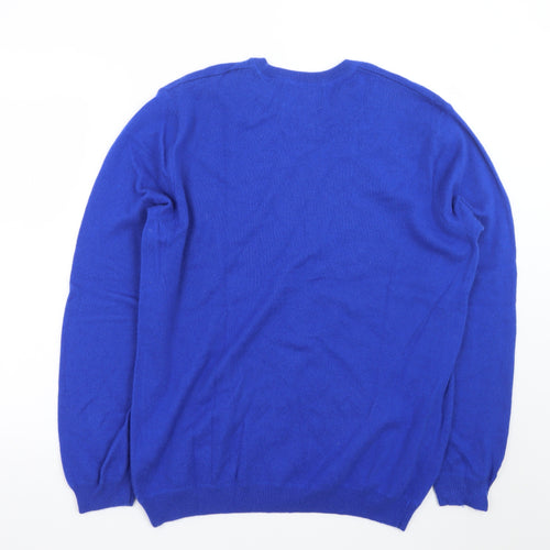 Marks and Spencer Women’s Blue Cashmere Crew Neck Jumper L