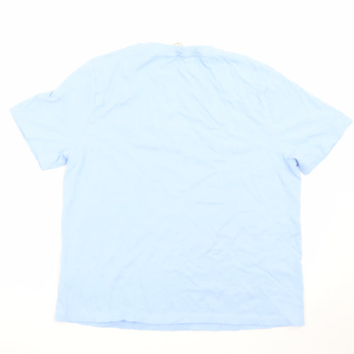 Marks and Spencer Women's Blue Embroidered Shell T-Shirt Size 14