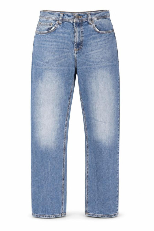 F&F Men's Blue Relaxed Fit Straight Leg Jeans 36W 34L Denim