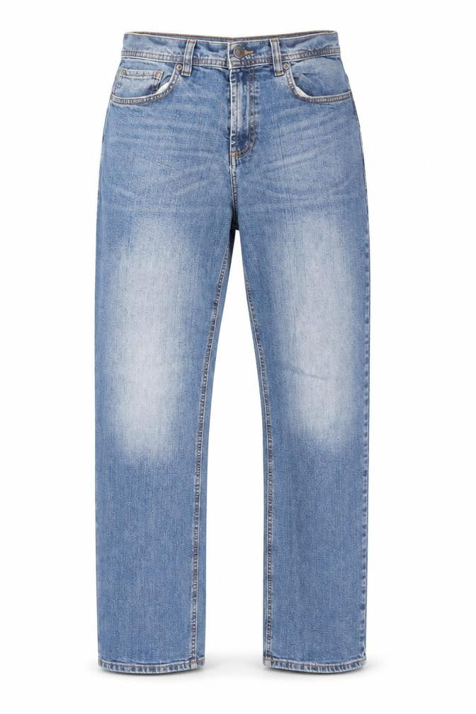 F&F Men's Blue Relaxed Fit Straight Leg Jeans 36W 34L Denim