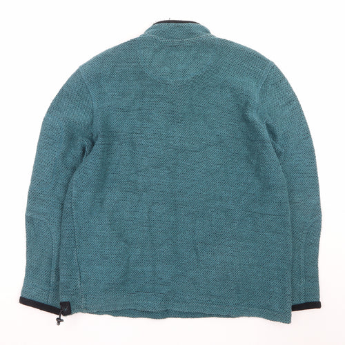 Weird Fish Men's Green XL 1/4 Zip Outdoor Knit Fleece Jacket