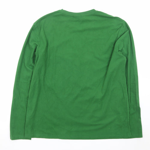 Elf Green Christmas Long Sleeve Men's T-Shirt Size L Funny Quote