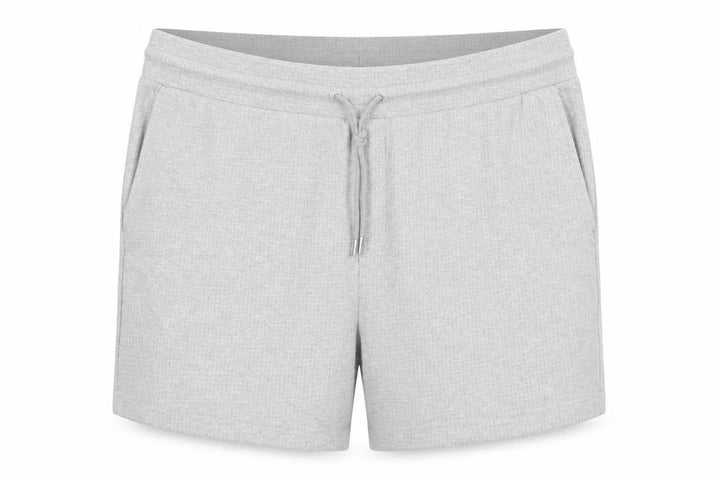 Front view of Marks & Spencer Men's Beige 3XL Sweat Shorts with Drawstring