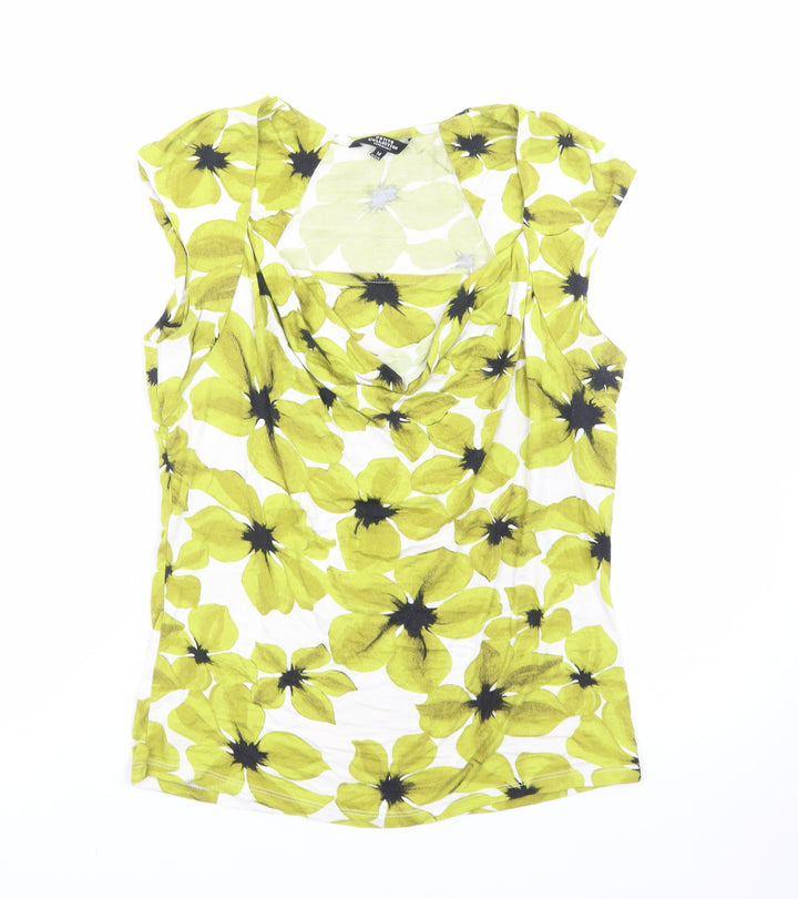 Debenhams Petite Floral Cowl Neck Blouse Top Women’s Size 14