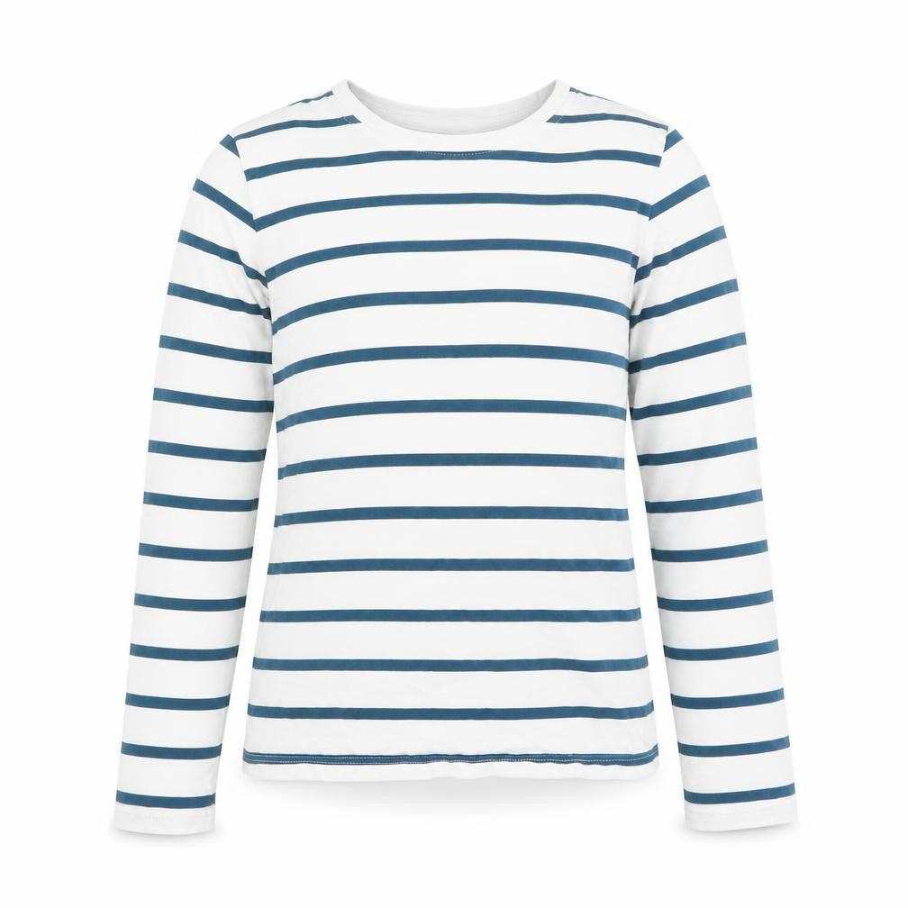 John Lewis Girls Blue Stripe Long Sleeve Cotton T-Shirt Age 10 Years