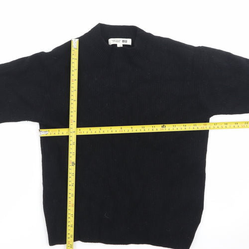 Uniqlo Men’s Black Wool Crew Neck Pullover Jumper Size S