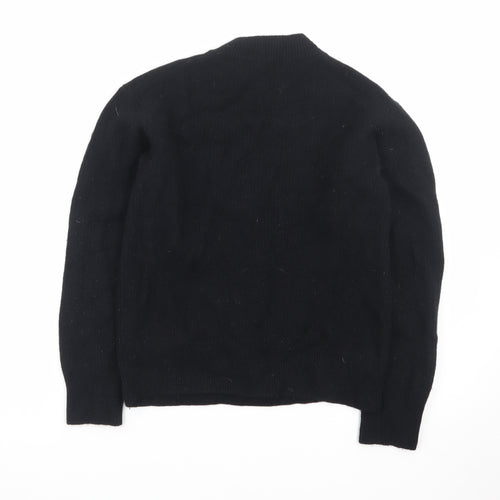 Uniqlo Men’s Black Wool Crew Neck Pullover Jumper Size S
