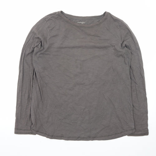 Thought Women’s Grey Organic Cotton Long Sleeve T-Shirt Size 16