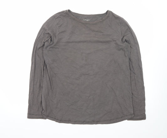 Thought Women’s Grey Organic Cotton Long Sleeve T-Shirt Size 16