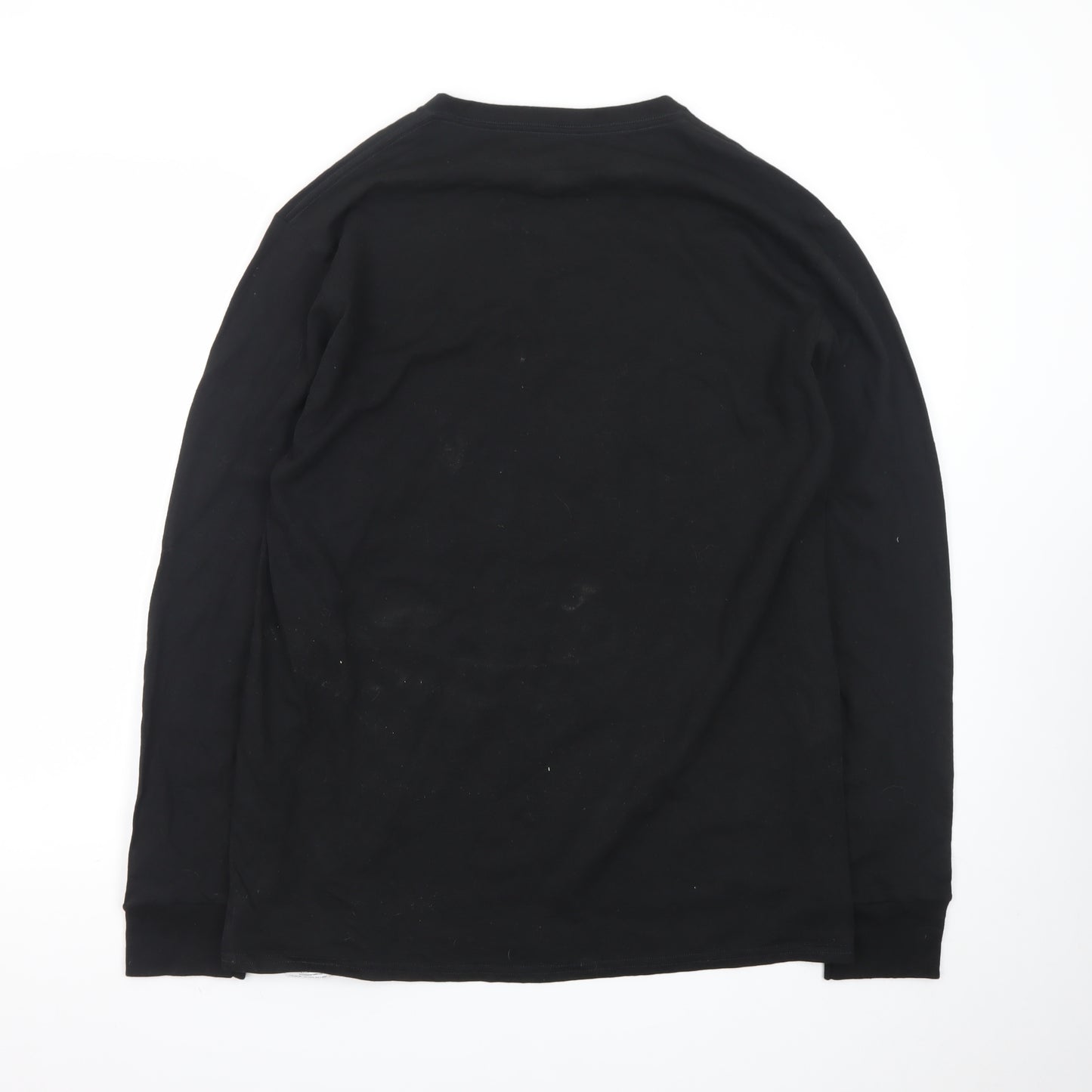 NFL Team Apparel Men's Black Carolina Panthers Long Sleeve T-Shirt Size L