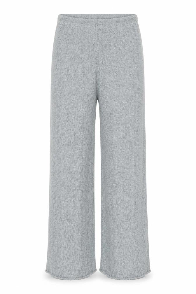 Zara Women’s Grey Wide-Leg Knit Trousers Size S