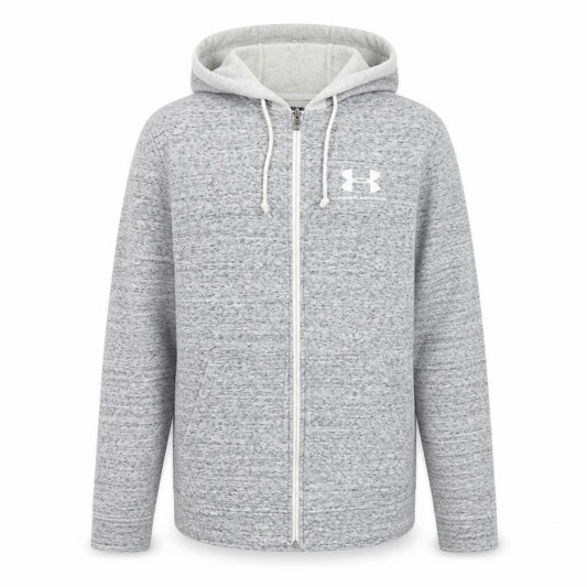 Under Armour Mens Grey Full Zip Hoodie Size L Regular Fit