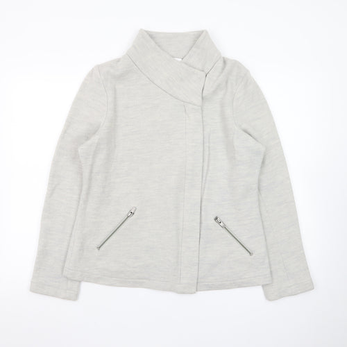 The White Company Women's Grey Wool Short Jacket Size 16