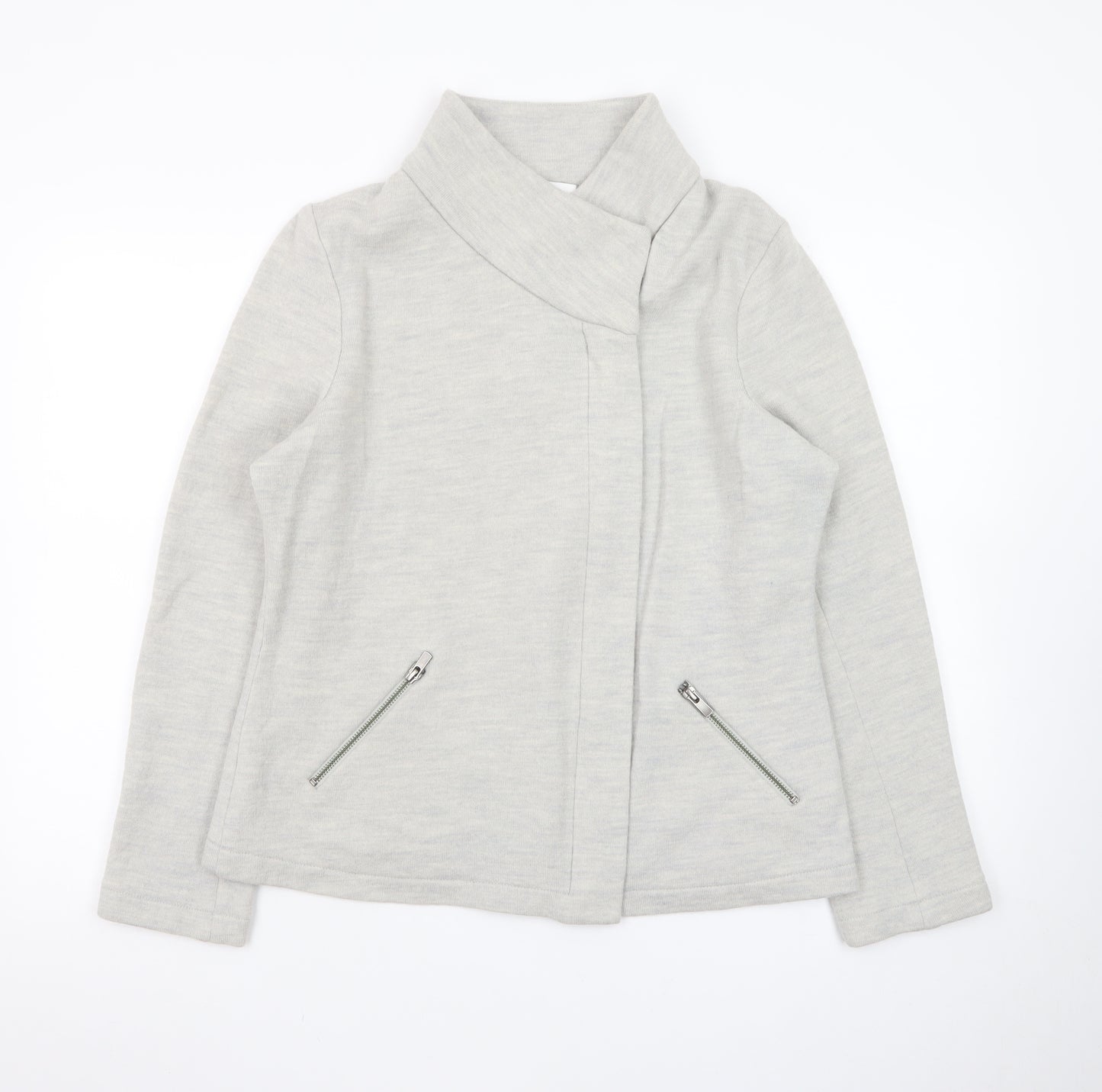 The White Company Women's Grey Wool Short Jacket Size 16