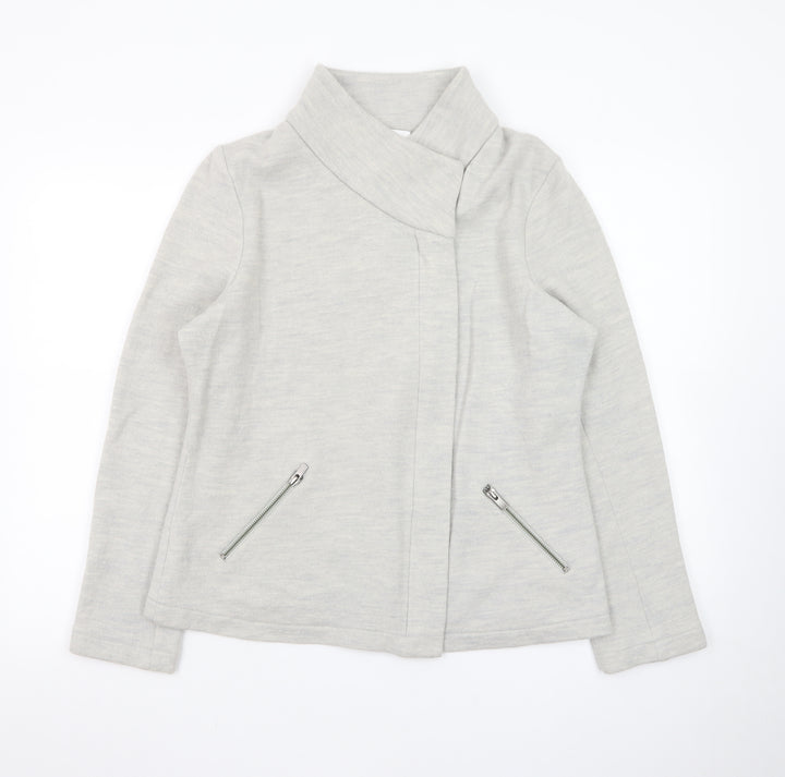 The White Company Women's Grey Wool Short Jacket Size 16