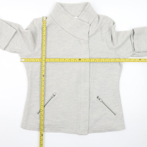 The White Company Women's Grey Wool Short Jacket Size 16