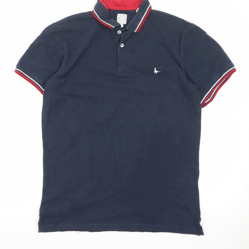 Jack Wills Men's Blue Small Slim Fit Cotton Polo Shirt