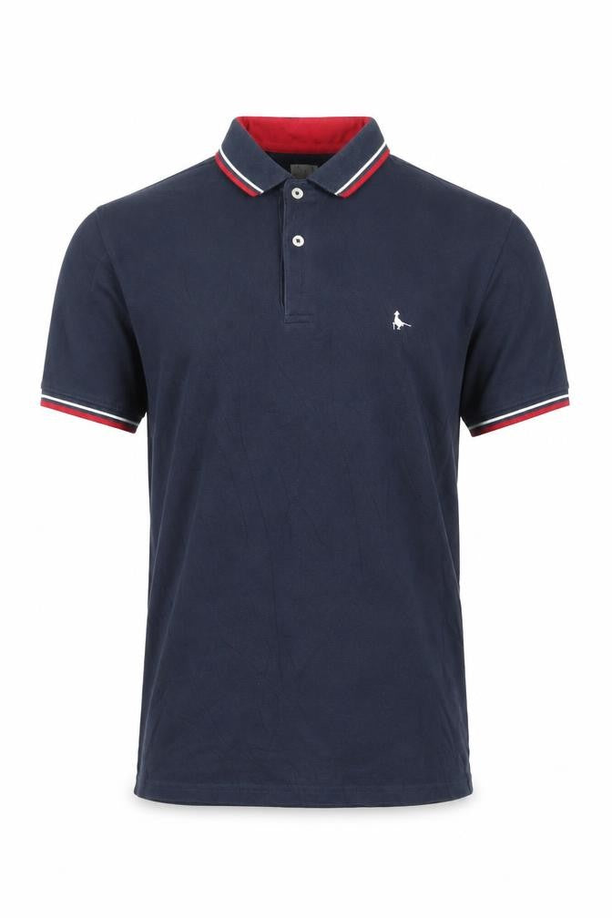 Jack Wills Men's Blue Small Slim Fit Cotton Polo Shirt