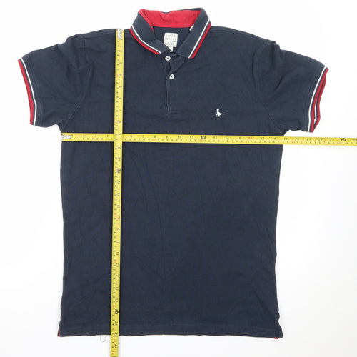 Jack Wills Men's Blue Small Slim Fit Cotton Polo Shirt