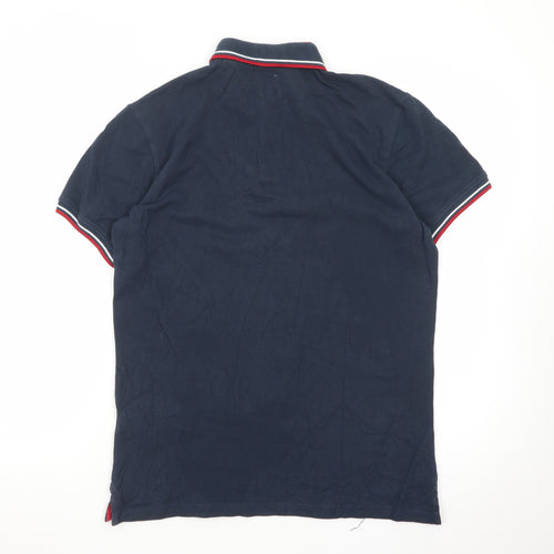 Jack Wills Men's Blue Small Slim Fit Cotton Polo Shirt