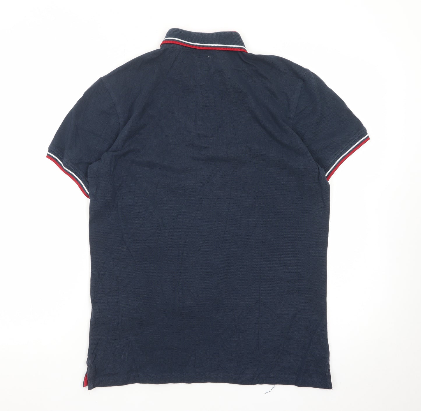 Jack Wills Men's Blue Small Slim Fit Cotton Polo Shirt