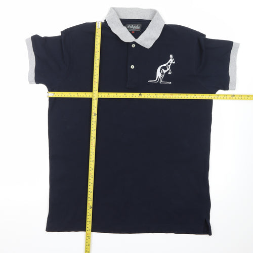 Australian by L'Alpina Men's Blue 2XL Cotton Polo Shirt