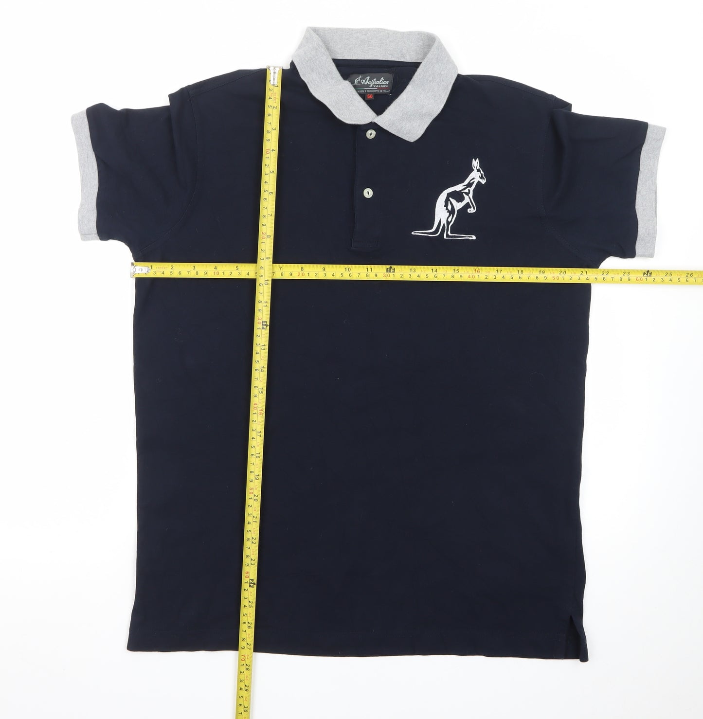 Australian by L'Alpina Men's Blue 2XL Cotton Polo Shirt